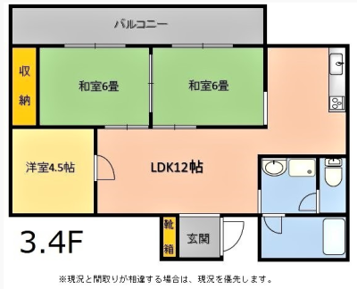 間取り3.4